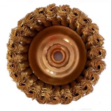 Brass Twist Knot Cup Brush (Non-Sparking)
